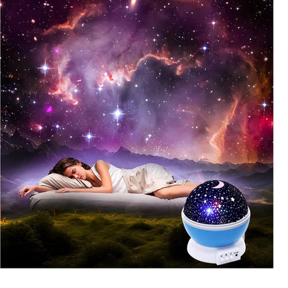Colour Changing Star Master Rotating Projection Night Lamp | Galaxy Sky Projector with Music & Timer for Kids & Bedroom