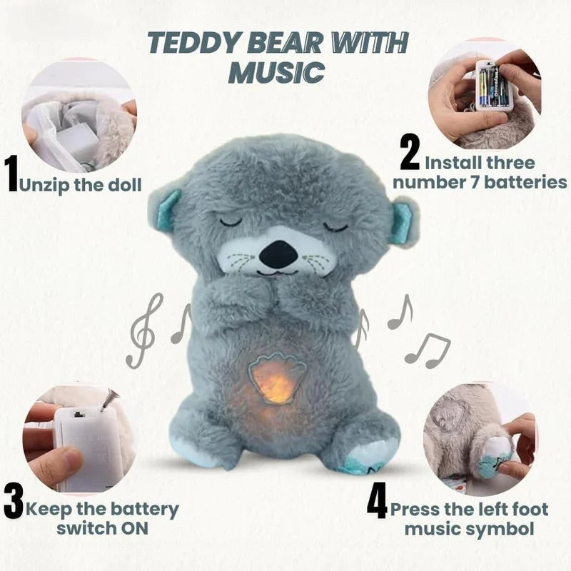 Breathing Teddy Bear with Soothing Music