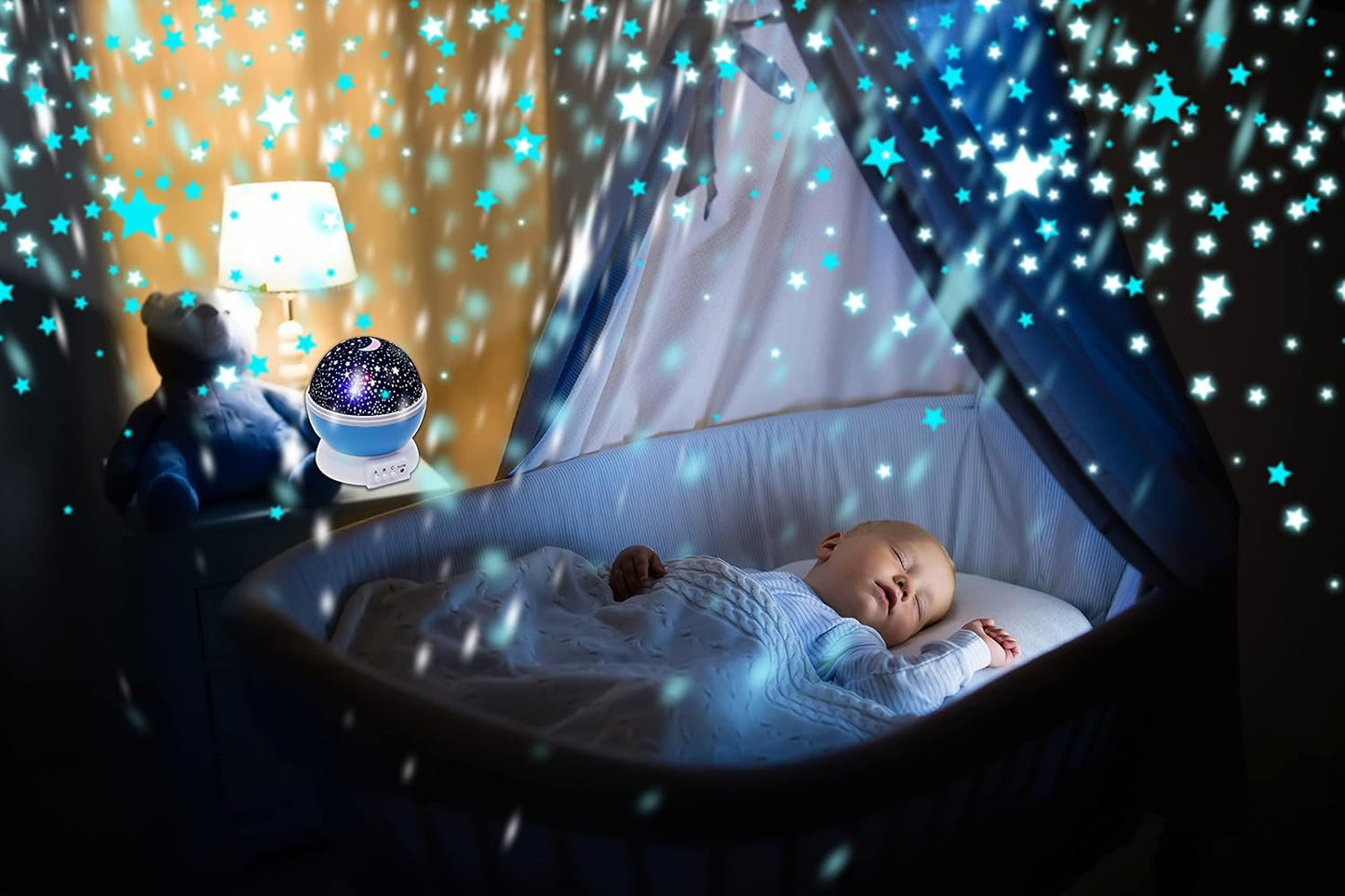 Colour Changing Star Master Rotating Projection Night Lamp | Galaxy Sky Projector with Music & Timer for Kids & Bedroom