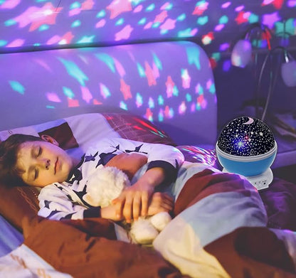 Colour Changing Star Master Rotating Projection Night Lamp | Galaxy Sky Projector with Music & Timer for Kids & Bedroom
